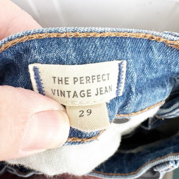Madewell The Perfect Vintage Ankle Jean 90s Inspired Wash High Waisted Size 29 - Picture 9 of 12